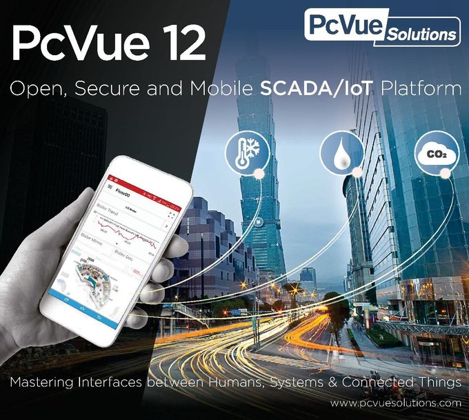 PcVue 12, la plataforma SCADA/IoT abierta, segura y movil !